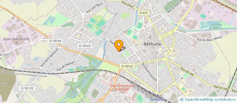 localisation de l'entreprise SYNDIC COPROPRIETE RES ST VAAST  BETHUNE