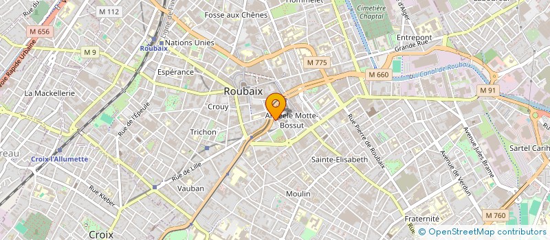 localisation de l'entreprise SYNDIC COPROPRIETE RES THEATRE  ROUBAIX