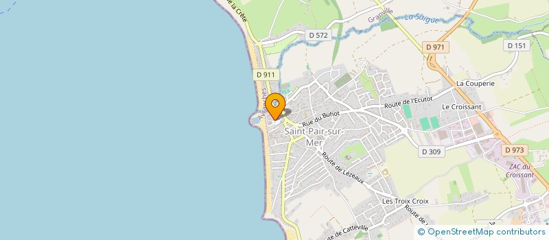 localisation de l'entreprise SYNDIC COPROPRIETE RES VILLA MARINE  SAINT-PAIR-SUR-MER