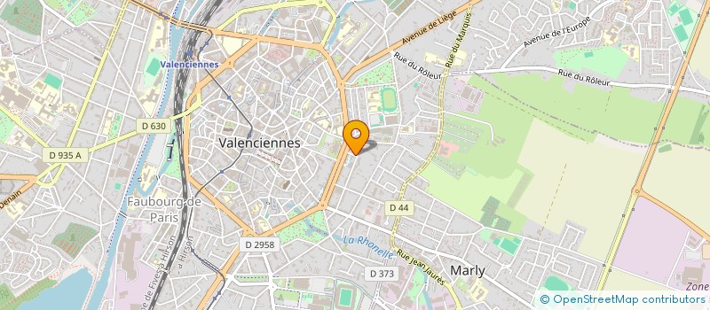 localisation de l'entreprise SYNDIC COPROPRIETE RES WATTEAU à VALENCIENNES