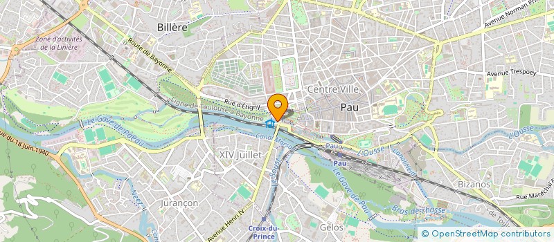 localisation de l'entreprise SYNDIC COPROPRIETE RESIDENCE 7 RUE MARCA à PAU