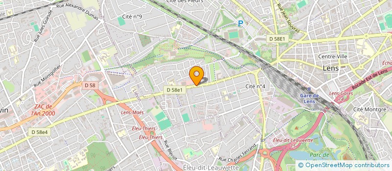 localisation de l'entreprise SYNDIC COPROPRIETE RESIDENCE BURIDANT  LENS