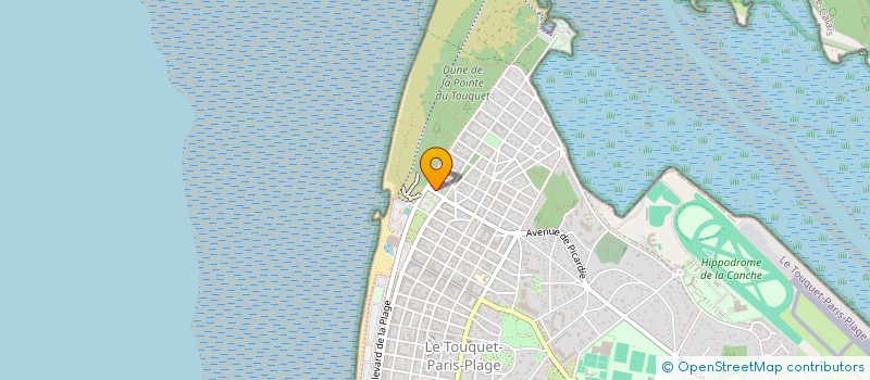 localisation de l'entreprise SYNDIC COPROPRIETE RESIDENCE CAP SUD 3  LE TOUQUET-PARIS-PLAGE