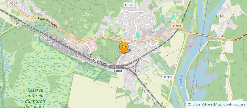 localisation de l'entreprise SYNDIC COPROPRIETE RESIDENCE COLOMBIER  CULOZ-BEON