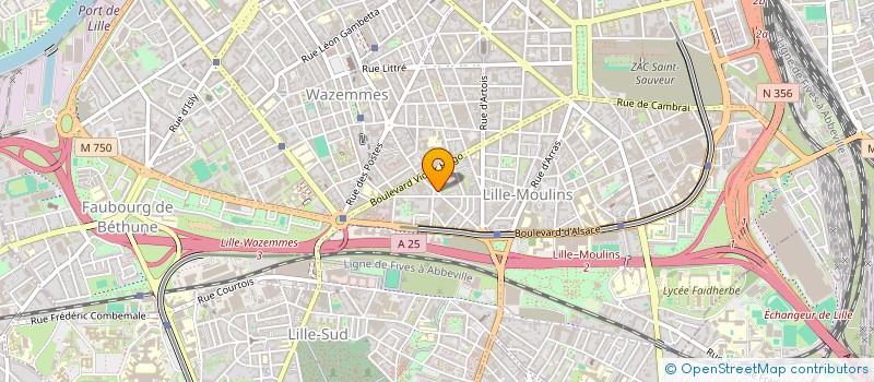 localisation de l'entreprise SYNDIC COPROPRIETE RESIDENCE DES MOULINS à LILLE