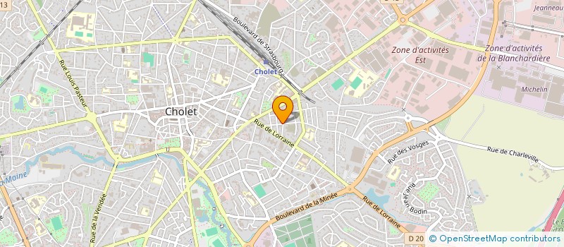 localisation de l'entreprise SYNDIC COPROPRIETE RESIDENCE DU CHENE à CHOLET