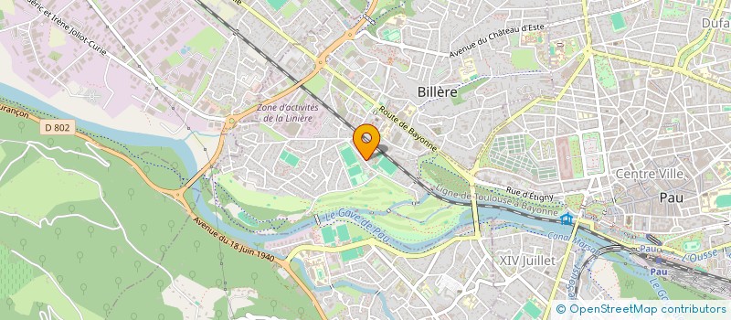 localisation de l'entreprise SYNDIC COPROPRIETE RESIDENCE DU GOLF  BILLERE