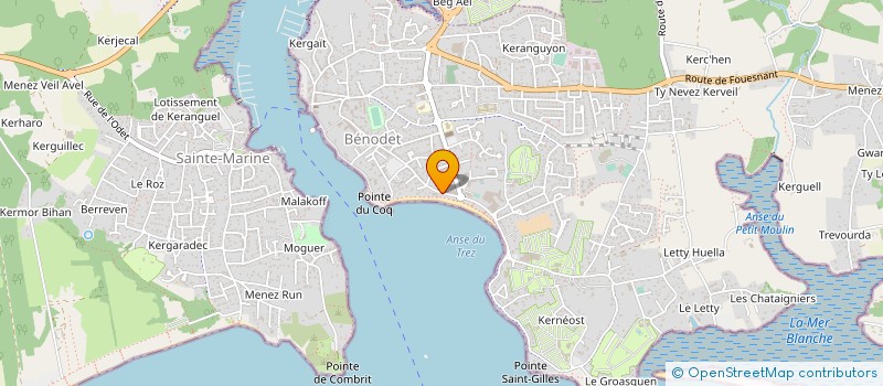 localisation de l'entreprise SYNDIC COPROPRIETE RESIDENCE GLENAN  BENODET