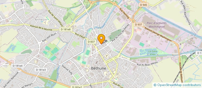 localisation de l'entreprise SYNDIC COPROPRIETE RESIDENCE LAMENDIN  BETHUNE