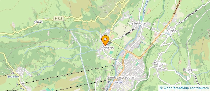 localisation de l'entreprise SYNDIC COPROPRIETE RESIDENCE LAYRIS  SAINT-LARY-SOULAN