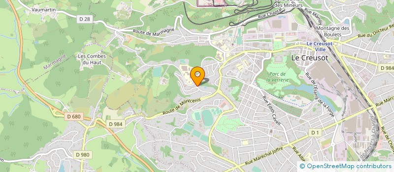 localisation de l'entreprise SYNDIC COPROPRIETE RESIDENCE LES ACACIAS  LE CREUSOT