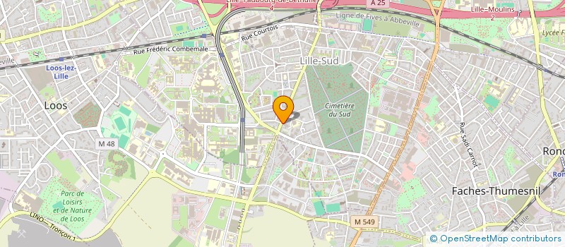 localisation de l'entreprise SYNDIC COPROPRIETE RESIDENCE LES EPIS à LILLE