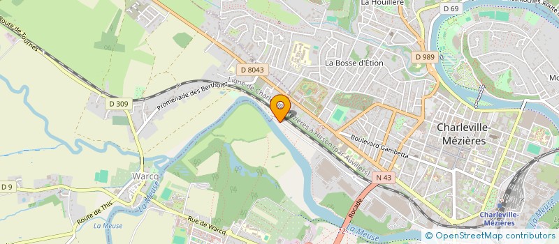 localisation de l'entreprise SYNDIC COPROPRIETE RESIDENCE MONTJOLI  CHARLEVILLE-MEZIERES