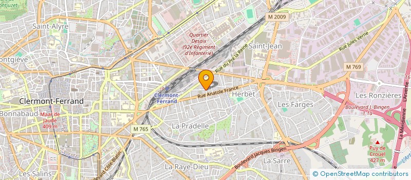 localisation de l'entreprise SYNDIC COPROPRIETE RESIDENCE PAINLEVE  CLERMONT-FERRAND