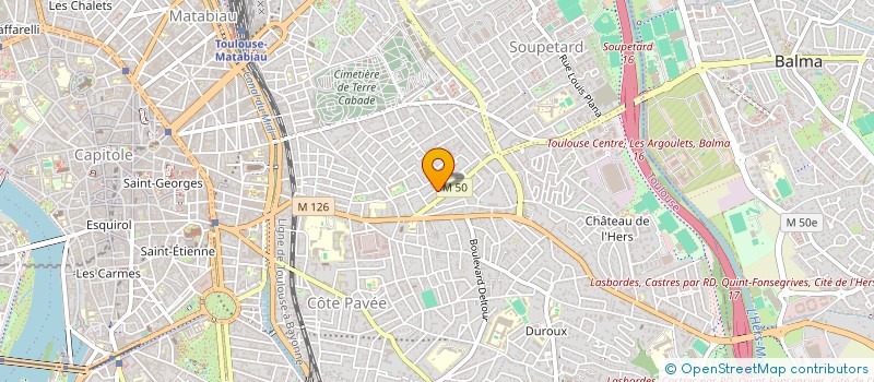 localisation de l'entreprise SYNDIC COPROPRIETE RESIDENCE PIERRE LOTI  TOULOUSE