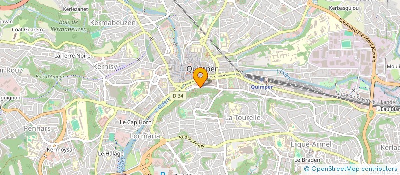 localisation de l'entreprise SYNDIC COPROPRIETE RESIDENCE PREFECTURE  QUIMPER