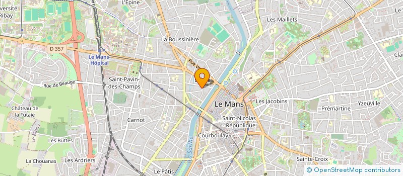 localisation de l'entreprise SYNDIC COPROPRIETE RESIDENCE ST VICTEUR  LE MANS