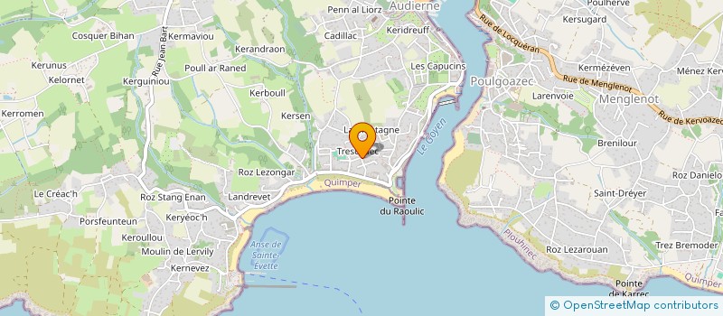 localisation de l'entreprise SYNDIC COPROPRIETE RESIDENCE TRESCADEC  AUDIERNE