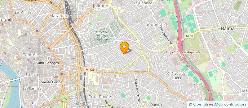 localisation de l'entreprise SYNDIC COPROPRIETE RUE ANTOINE COURTHIEU  TOULOUSE