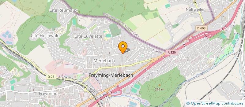 localisation de l'entreprise SYNDIC COPROPRIETE ST EXUPERY  FREYMING-MERLEBACH