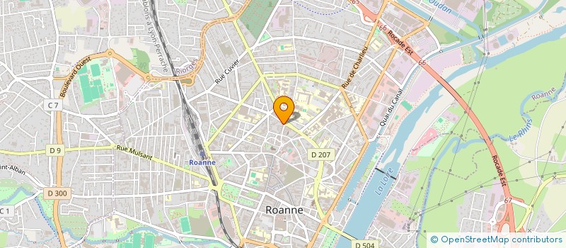 localisation de l'entreprise SYNDIC COPROPRIETE THINARD  ROANNE