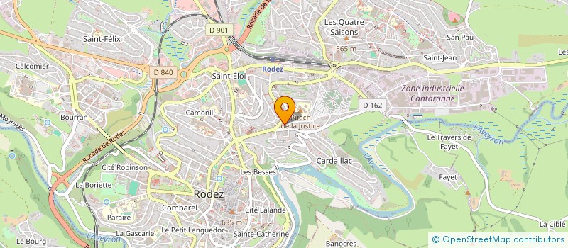 localisation de l'entreprise SYNDIC COPROPRITAIRES RES LES CAMELIAS  RODEZ