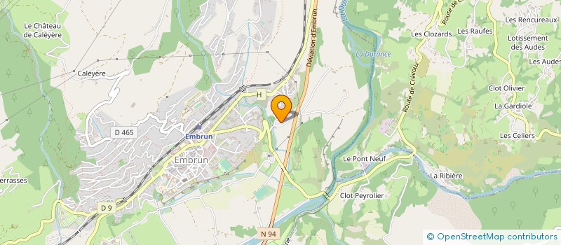 localisation de l'entreprise SYNDIC COPRORIETE LES GITES D'EMBRUN  EMBRUN