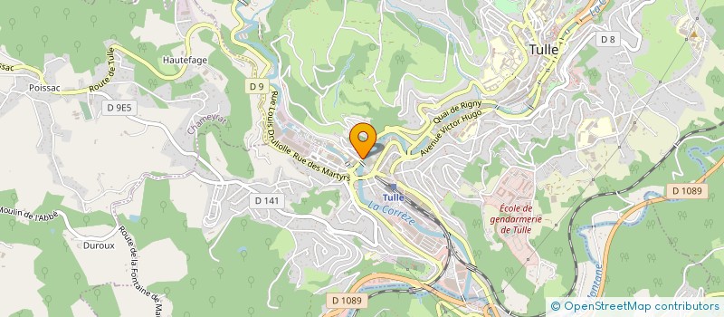 localisation de l'entreprise SYNDIC COPRORIETE RUE PAUPHILE  TULLE