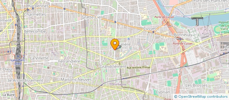 localisation de l'entreprise SYNDIC  CORPOP 104 RUE DU 1ER MARS  VILLEURBANNE