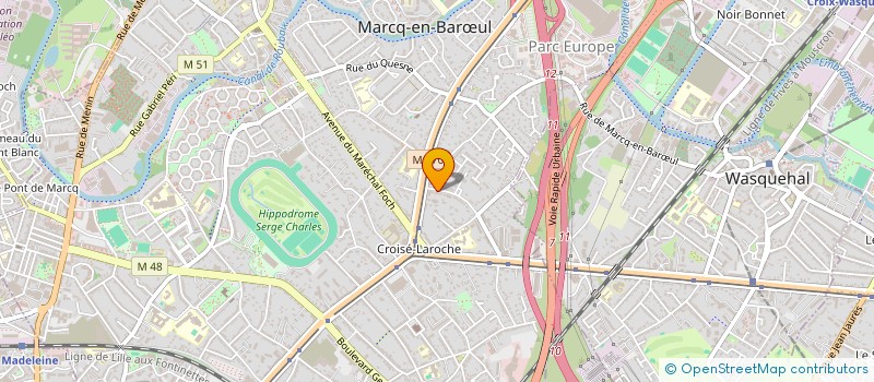 localisation de l'entreprise SYNDIC CORPOPRIETE L ERMITAGE à MARCQ-EN-BARŒUL