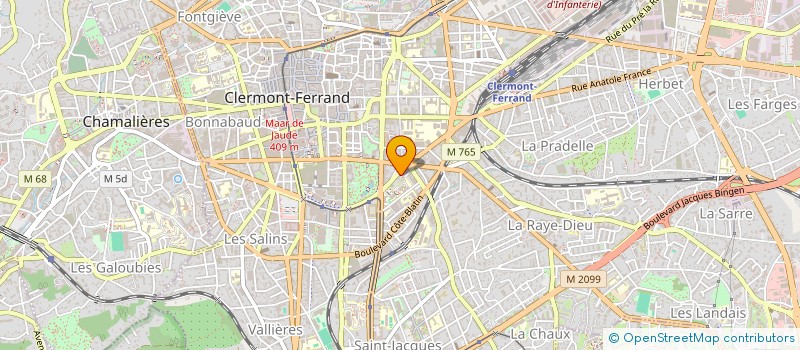 localisation de l'entreprise SYNDIC COURS SABLON  CLERMONT-FERRAND