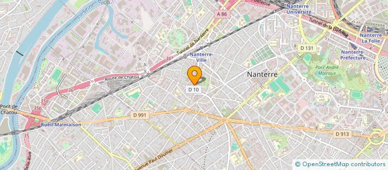 localisation de l'entreprise SYNDIC DE COP.  NANTERRE