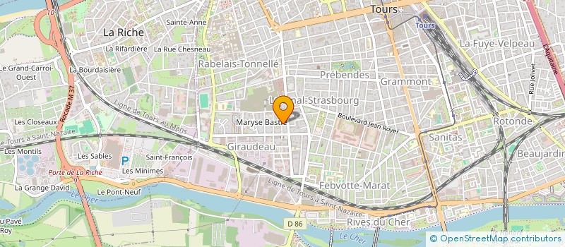 localisation de l'entreprise SYNDIC DE COPOPRIETE 32 RUE FELIX FAURE  TOURS