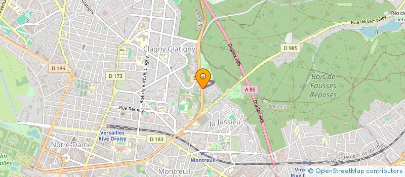 localisation de l'entreprise SYNDIC DE COPR 10 RUE DU GAL PERSHING à VERSAILLES