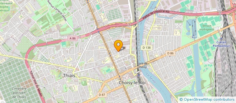 localisation de l'entreprise SYNDIC DE COPR 17 R INSURECTION PARISIEN à CHOISY-LE-ROI