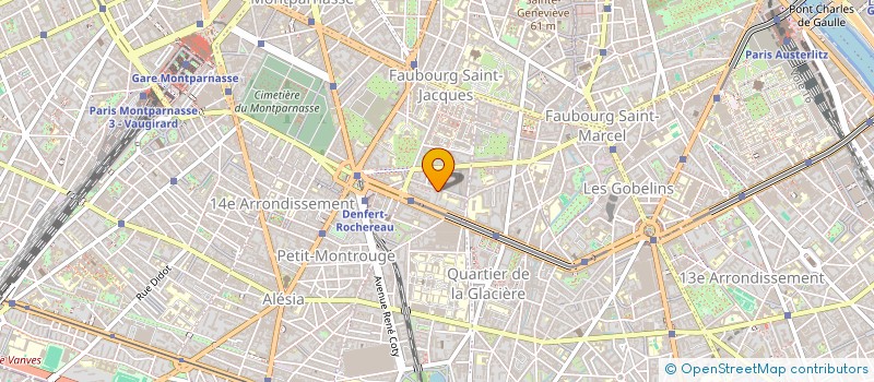localisation de l'entreprise SYNDIC DE COPR 21  RUE JEAN DOLENT 75014 PARIS  PARIS