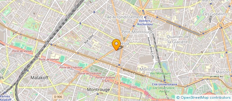 localisation de l'entreprise SYNDIC DE COPR 4 RUE FRIANT 75014  PARIS  PARIS