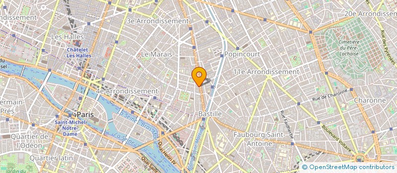 localisation de l'entreprise SYNDIC DE COPR DU 45 RUE BEAUMARCHAIS 75003 PARIS  PARIS