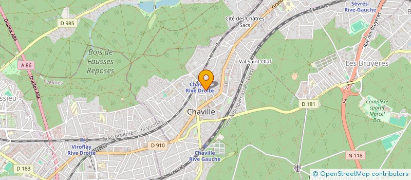 localisation de l'entreprise SYNDIC DE COPRO 18 AV CURIE à CHAVILLE