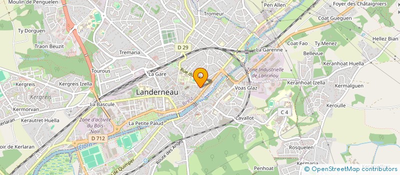 localisation de l'entreprise SYNDIC DE COPRO 26 R DE LA BOUCHERIE à LANDERNEAU