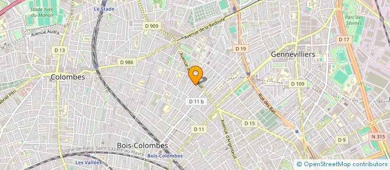 localisation de l'entreprise SYNDIC DE COPRO 30 R CHARCOT à BOIS-COLOMBES