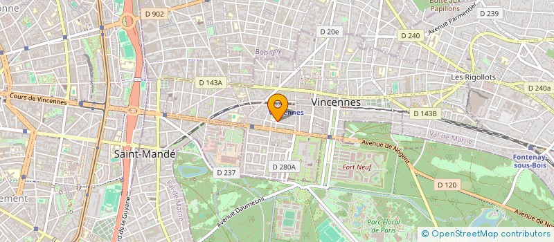 localisation de l'entreprise SYNDIC DE COPRO 8 RUE D'ESTIENNE D'ORVES à VINCENNES