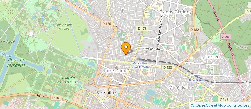 localisation de l'entreprise SYNDIC DE COPRO DU 10 R STE VICTOIRE à VERSAILLES