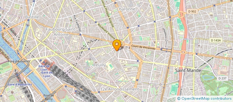 localisation de l'entreprise SYNDIC DE COPRO DU 12 RUE JAUCOURT  PARIS