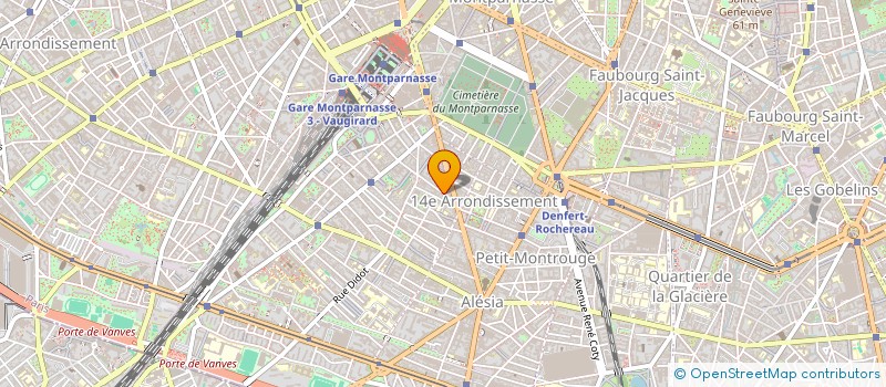 localisation de l'entreprise SYNDIC DE COPRO DU 174 RUE DU CHATEAU  PARIS