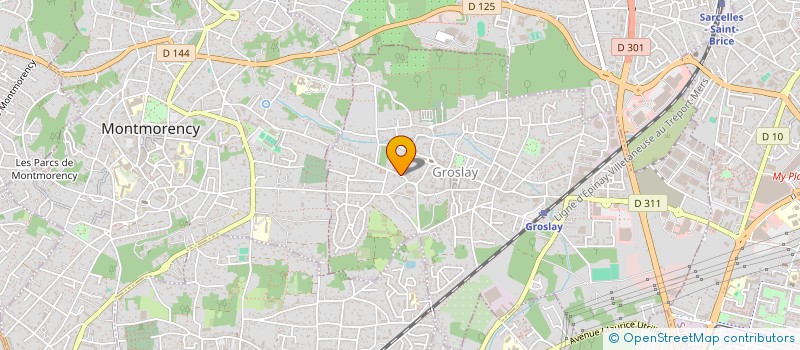 localisation de l'entreprise SYNDIC DE COPRO DU 32 RUE DE MONTMORENCY  GROSLAY