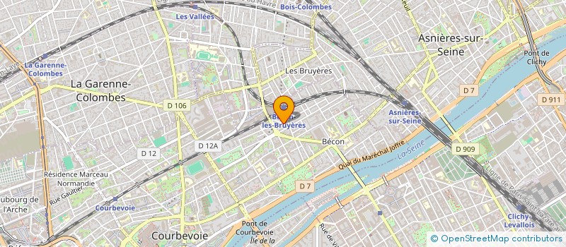 localisation de l'entreprise SYNDIC DE COPRO DU 4 AV GALLIENI à COURBEVOIE