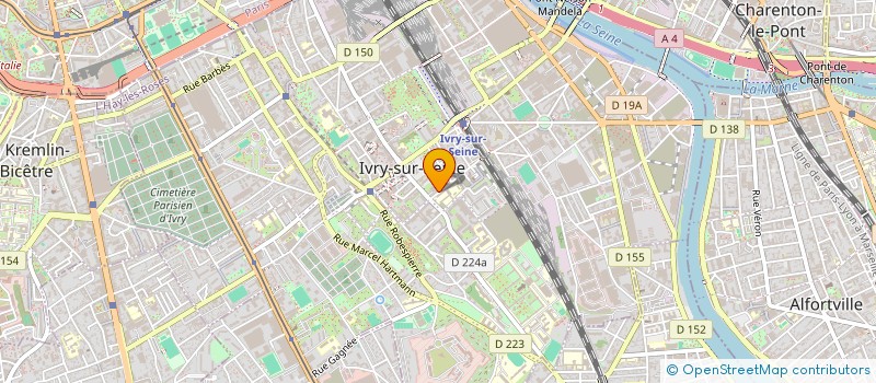 localisation de l'entreprise SYNDIC DE COPRO DU 43 RUE ST JUST à IVRY-SUR-SEINE