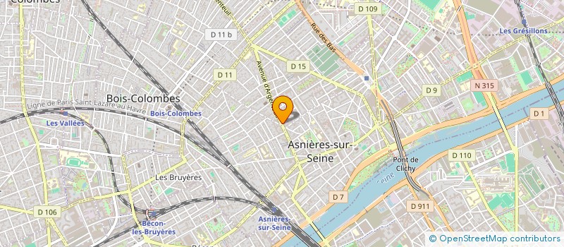 localisation de l'entreprise SYNDIC DE COPRO DU 60 AV D'ARGENTEUIL  ASNIERES-SUR-SEINE