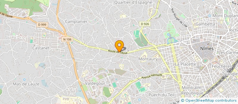 localisation de l'entreprise SYNDIC DE COPRO LES TROIS PILIERS  NIMES